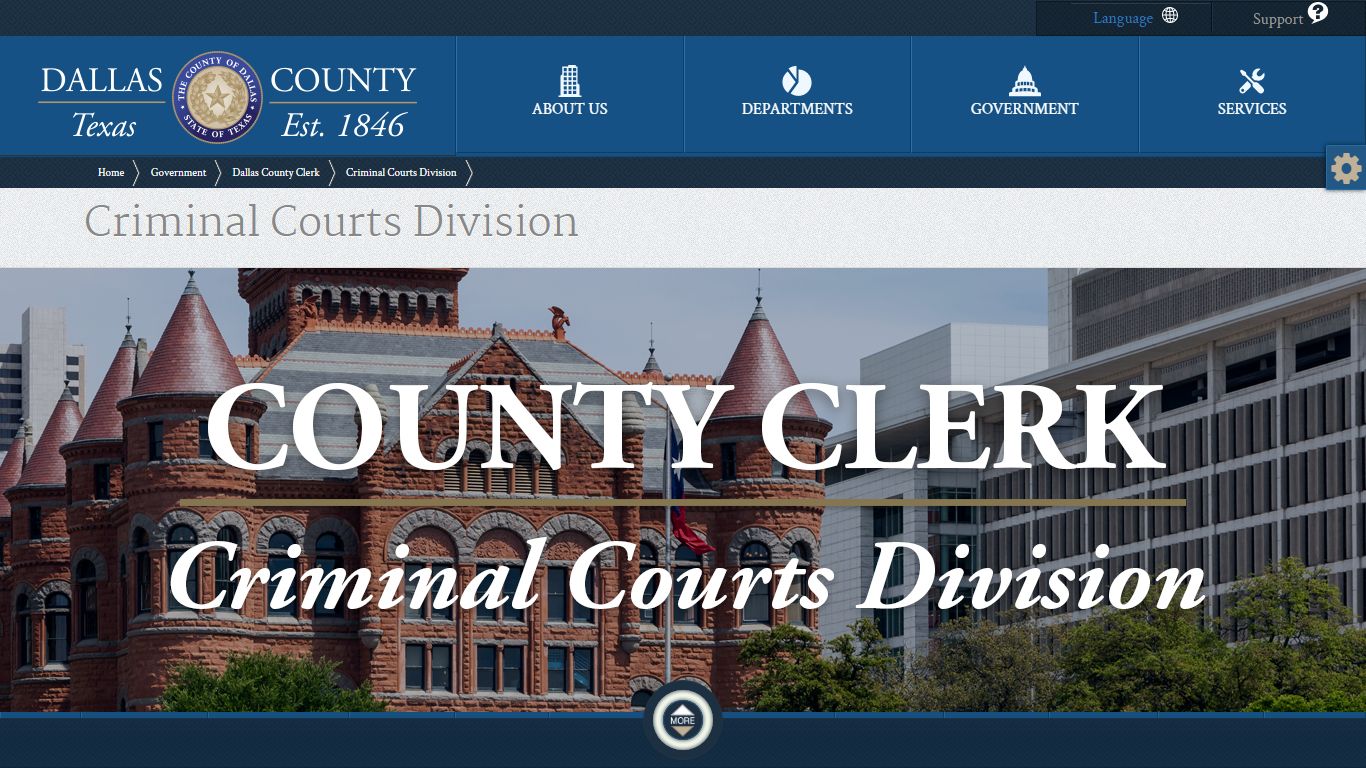 County Clerk | Criminal Courts Division - Home - Dallas County